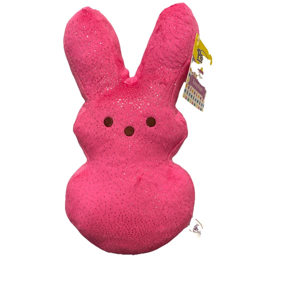Peeps 9" Plush Bunny Pink with Sparkles
